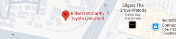 Directions to Bidvest McCarthy Toyota Lynnwood